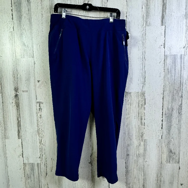 Athletic Pants By Chicos In Navy, Size: M