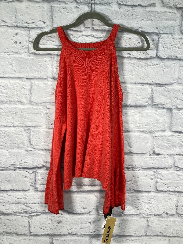 Sweater By Knitted And Knotted In Orange, Size: S