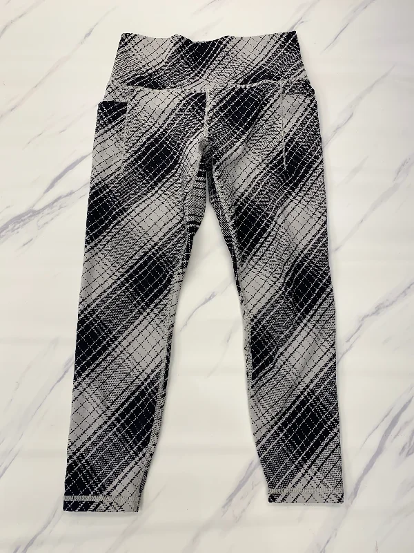 Athletic Leggings Capris By Athleta In Plaid Pattern, Size: S