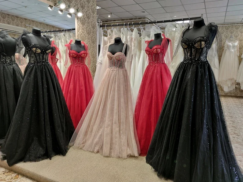 Tulle Party Dress, Elegant Prom Gown, Formal Party Gown    S2373