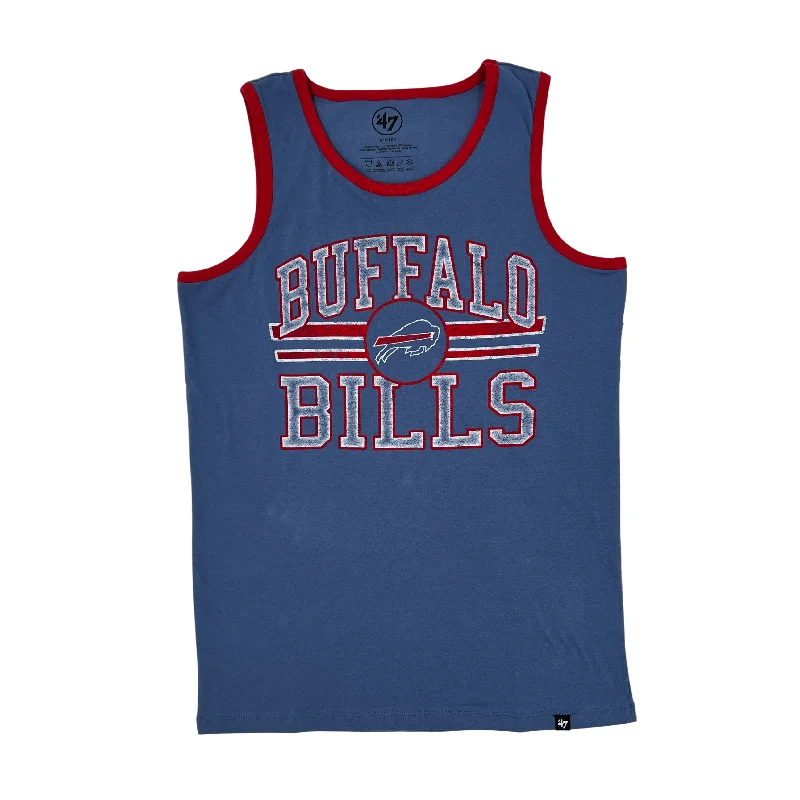 '47 Brand Buffalo Bills Charging Buffalo Cadet Blue Tank Top