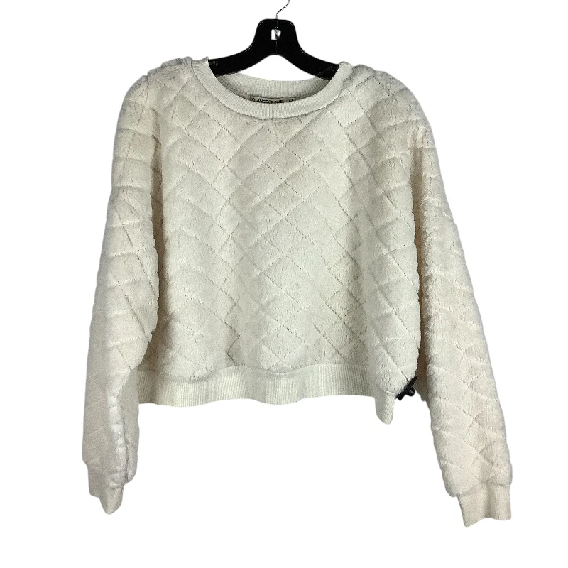 Sweater By Clothes Mentor In Cream, Size: Xl