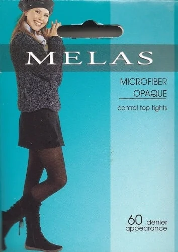 Melas Microfiber Opaque Control 60 Denier Tights - Charcoal AT-636