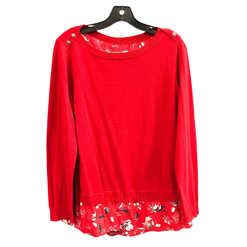 Sweater By Motto In Red, Size: Xl