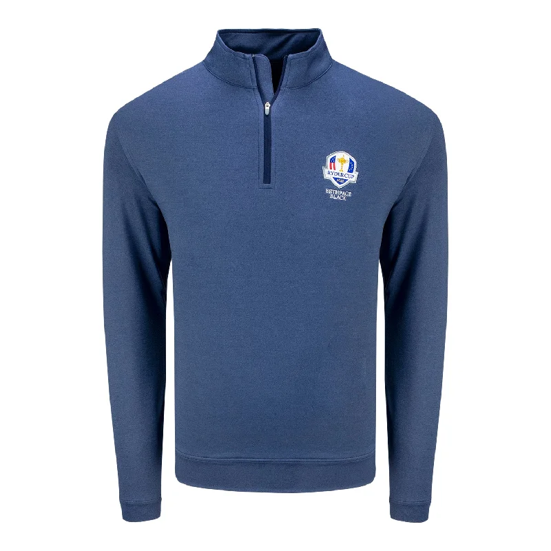 Peter Millar 2025 Ryder Cup Melange Perth Quarter Zip in Navy