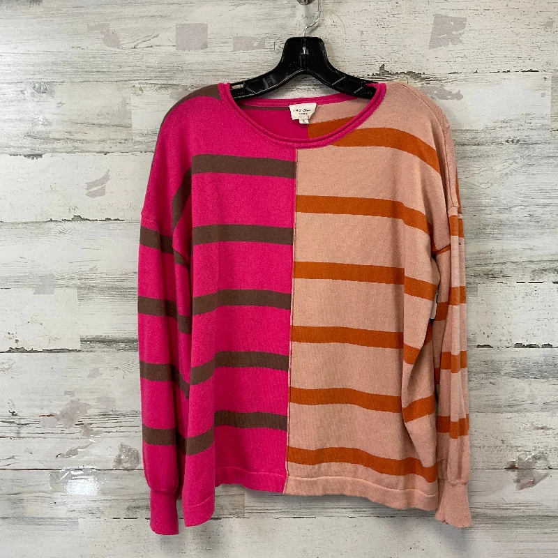 Sweater By 143 Story In Orange & Pink, Size: S