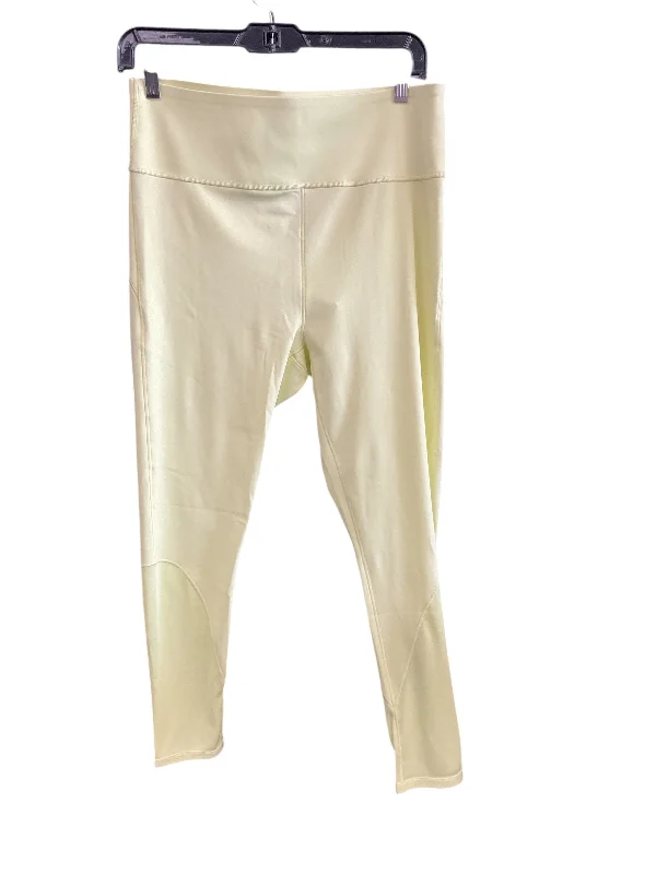 Athletic Leggings By Ivy Park In Yellow, Size: L