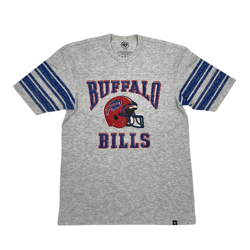 '47 Brand Buffalo Bills Gray With Red Helmet T-Shirt