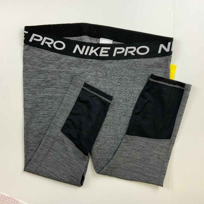 Athletic Capris By Nike Apparel In Grey, Size: 2x