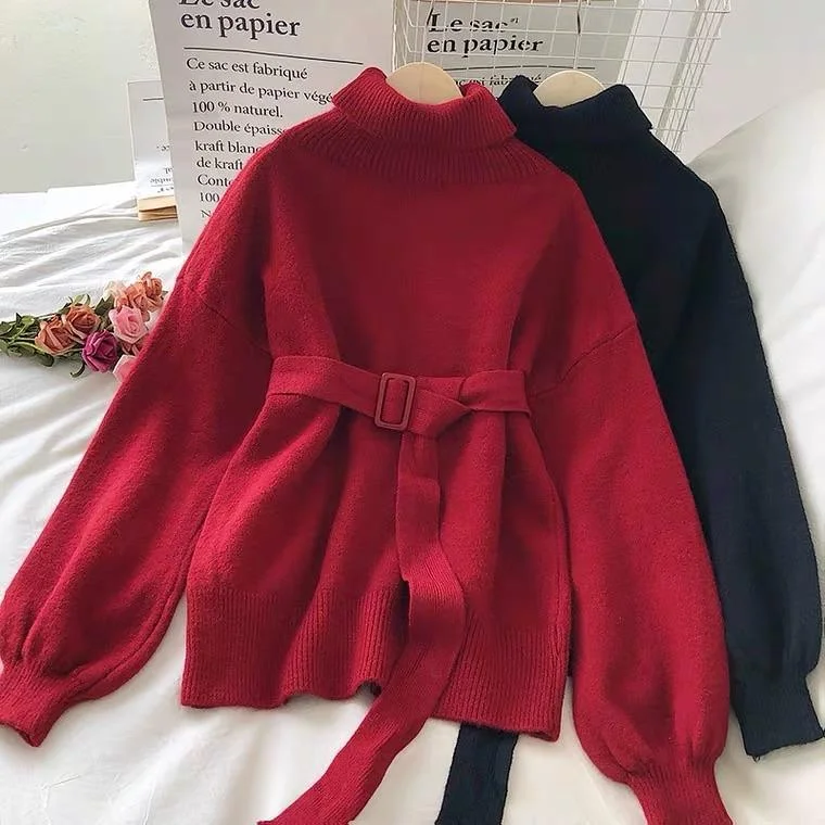 Lepsa Belted Dress / Sweater