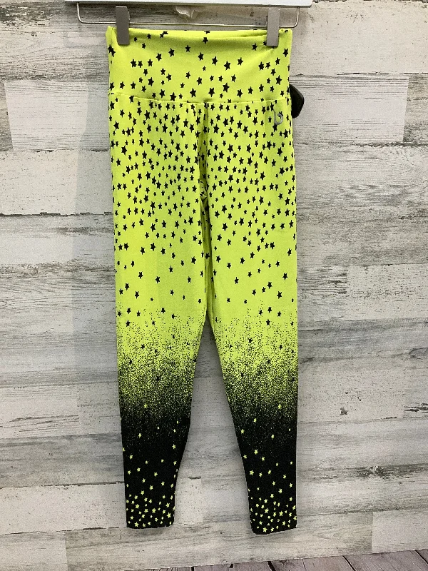 Athletic Leggings By Cme In Yellow, Size: S