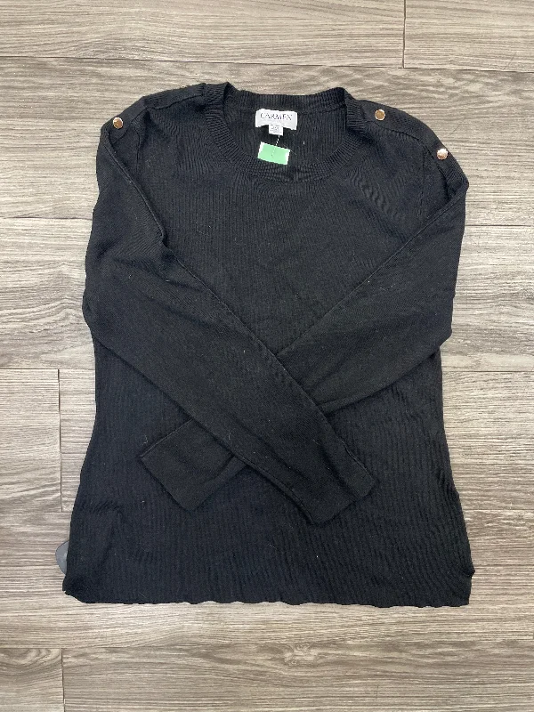 Sweater By Carmen By Carmen Marc Valvo In Black, Size: L