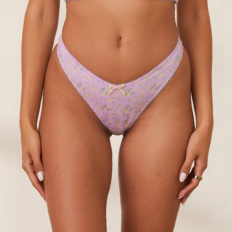 Sweet G-string - Lilac Floral