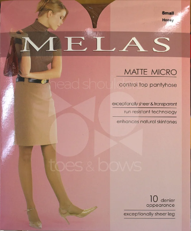 Melas Micromatte 10 Denier Stockings - Honey AS-617