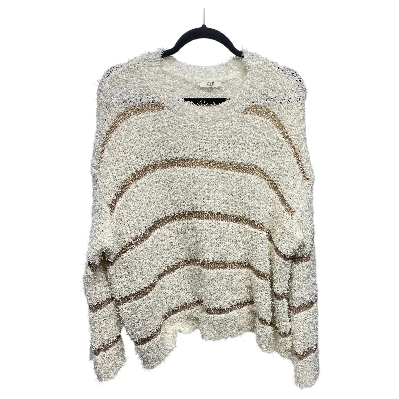 Sweater By Easel In Ivory, Size: S