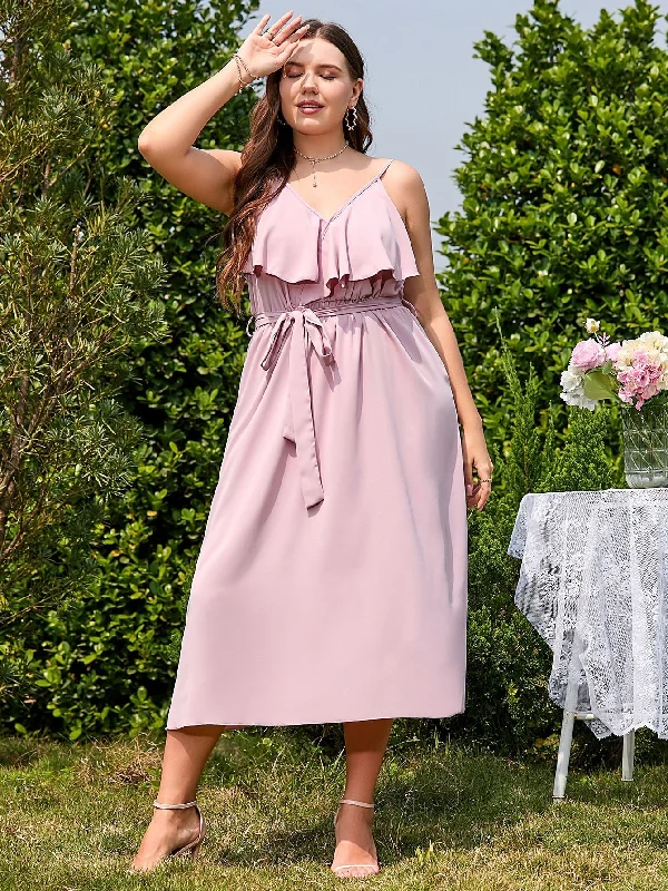 BerriesJam - 2024 Plus Size Wedding Guest Long Elegant Party Maxi Dress