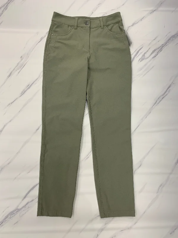 Athletic Pants By Lululemon In Green, Size: 4