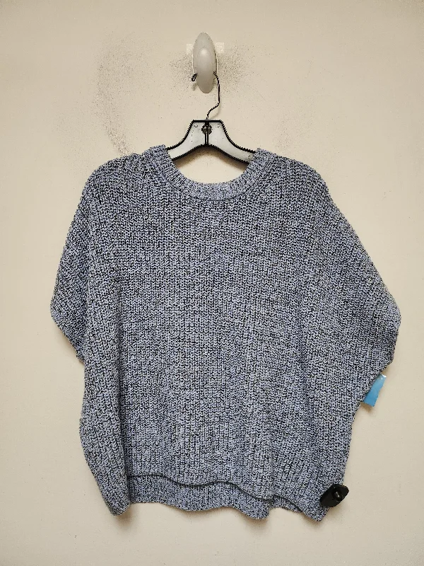 Sweater Short Sleeve By Gap In Blue, Size: L