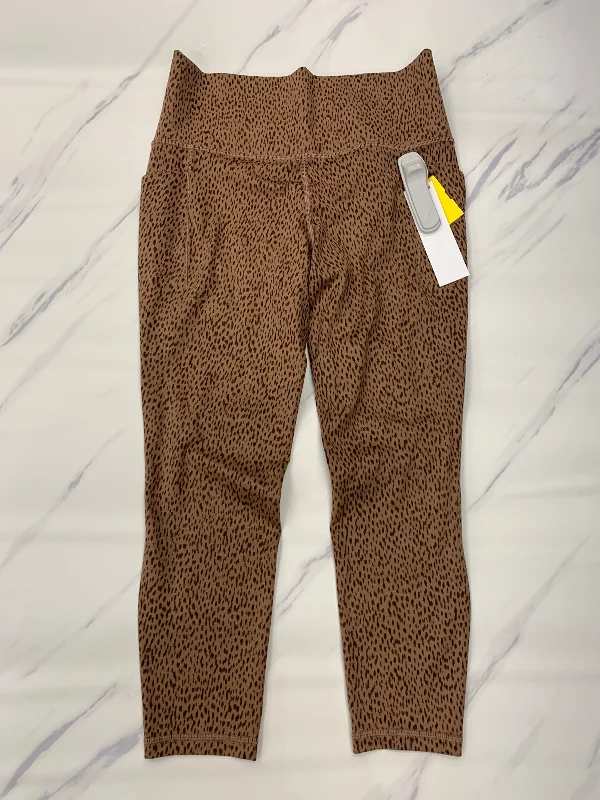 Athletic Leggings By Athleta In Brown, Size: M