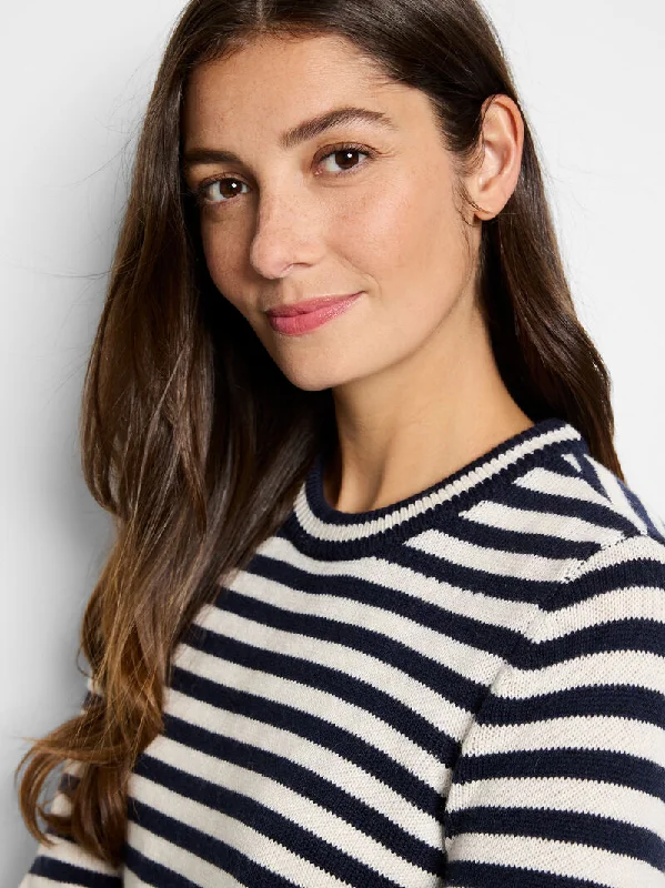 NIC+ZOE Cotton Cashmere Striped Sweater