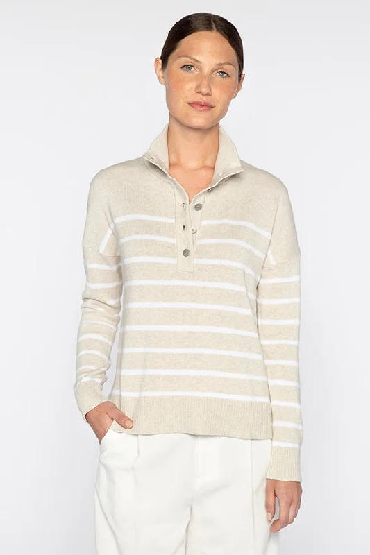 Kinross Stripe Polo Sweater