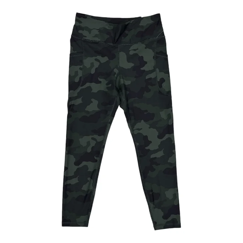 Athletic Leggings By Old Navy In Camouflage Print, Size:L