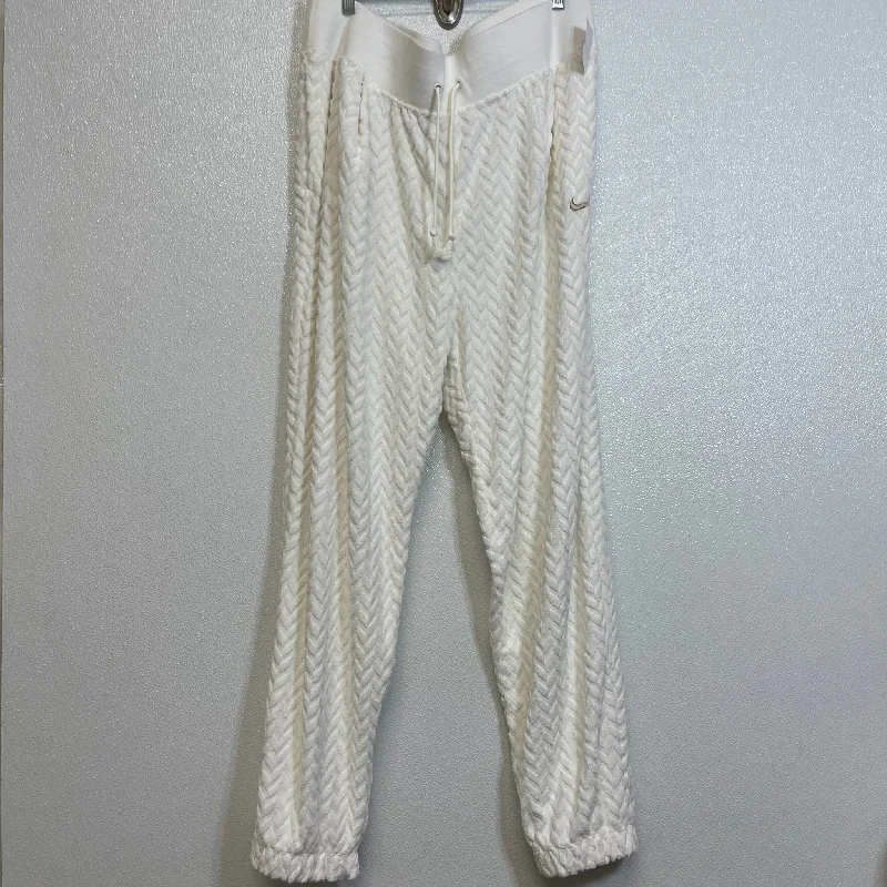 Athletic Pants By Nike Apparel In Off White, Size: Xxl