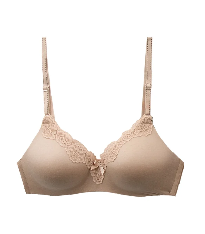 Comfort Devotion Wire-Free with Lift Demi Bra Latte