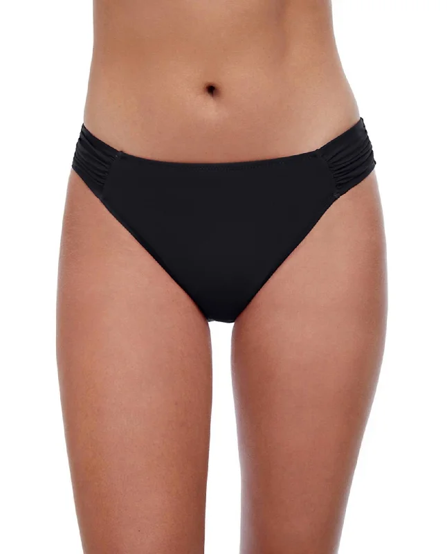 Side Tab Hipster Bikini Bottom In Tutti Frutti Black