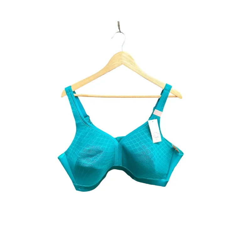 Athletic Bra By Cacique In Aqua, Size: 4x