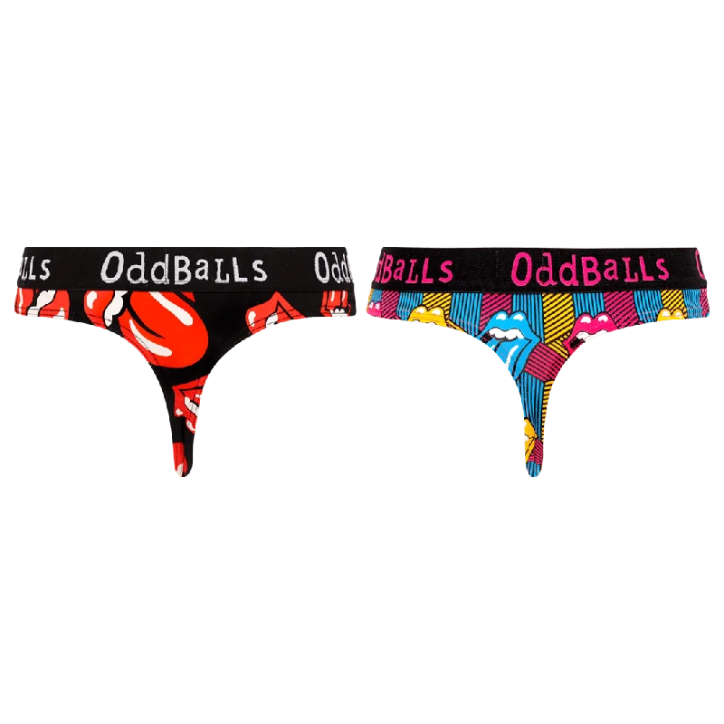 The Rolling Stones - Ladies Thong 2 Pack Bundle