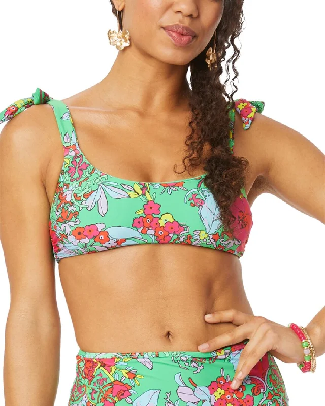 Roller Rabbit Ashbury Floral Tie Shoulder Bralette