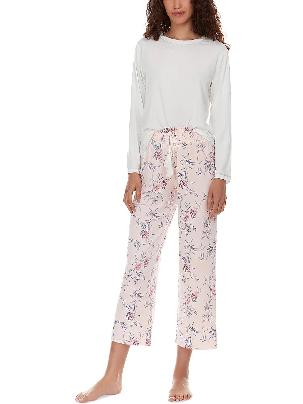 Womens Floral Print 2PC Pajama Gift Set