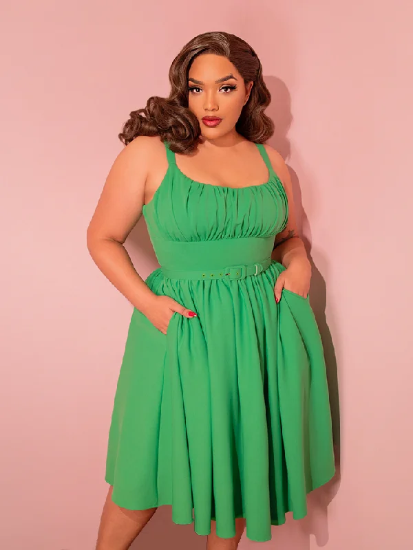 Ingenue Dress in Clover Green - Vixen by Micheline Pitt