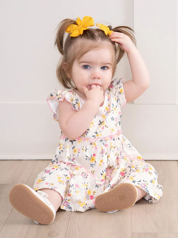 Soft Pink & Yellow Prairie Blooms Dress