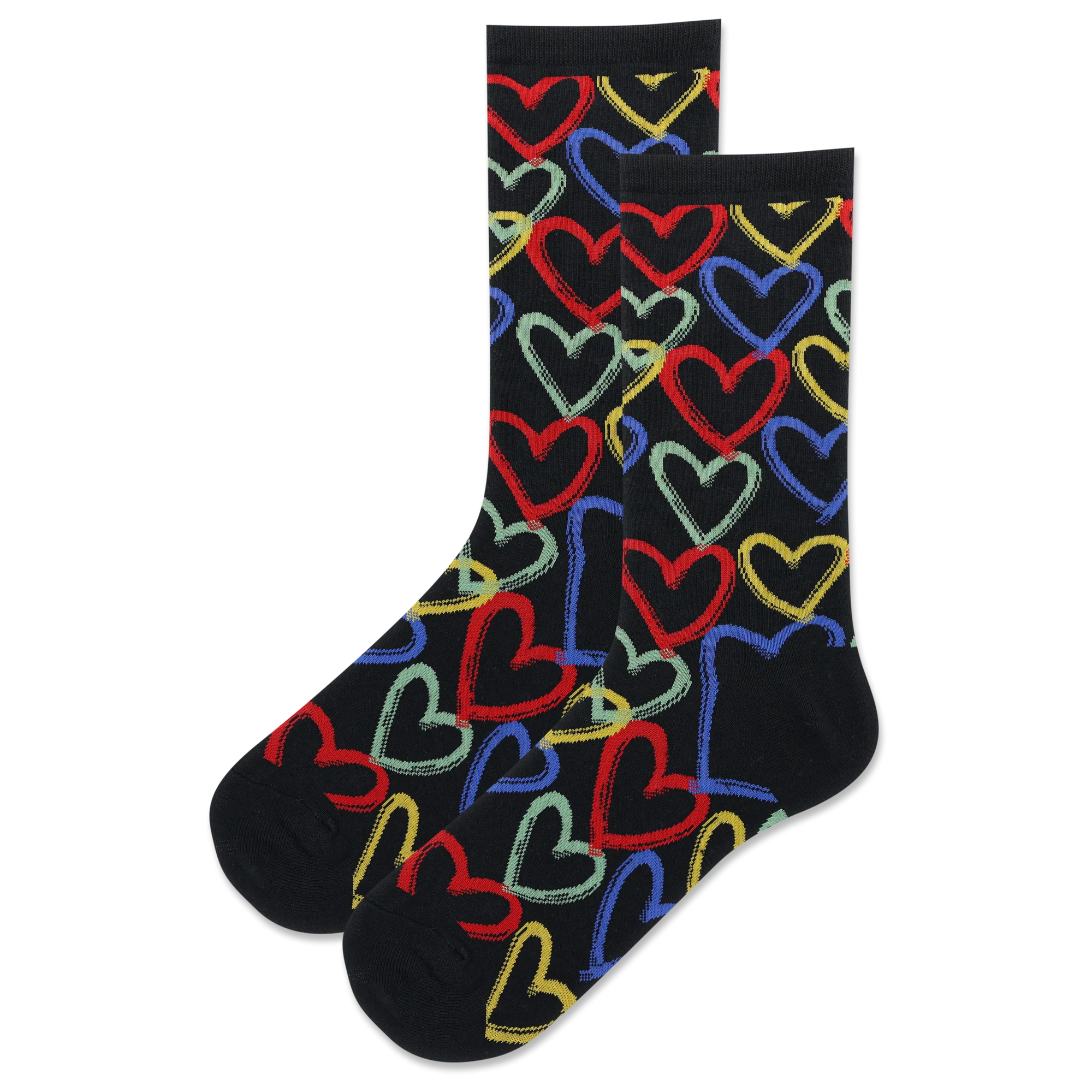 Women's Graffiti Hearts Socks