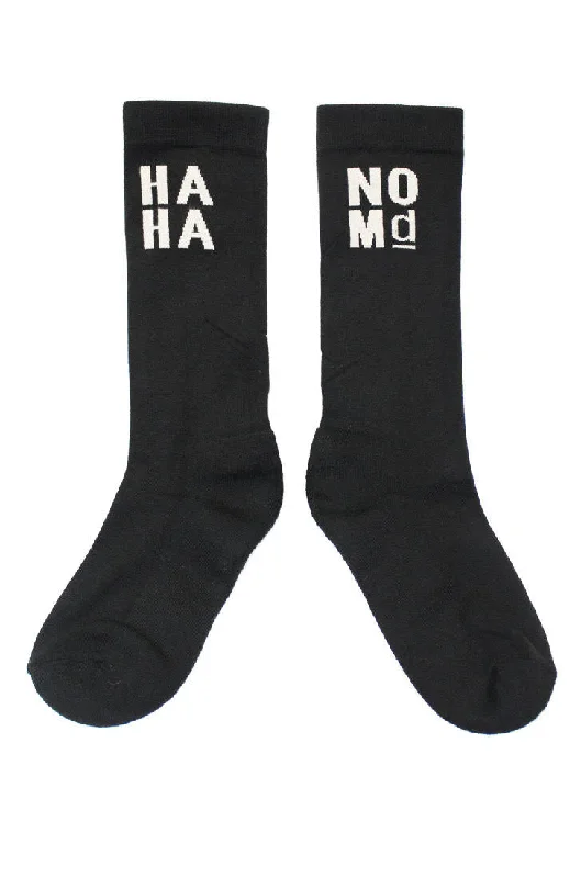 Nom*d HAHA Socks - Black/Putty