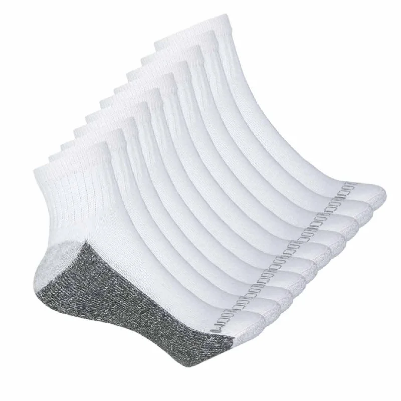 Fruit Of The Loom - Kids' 20 Pack Ankle Socks (FRB10557QK WHITE)