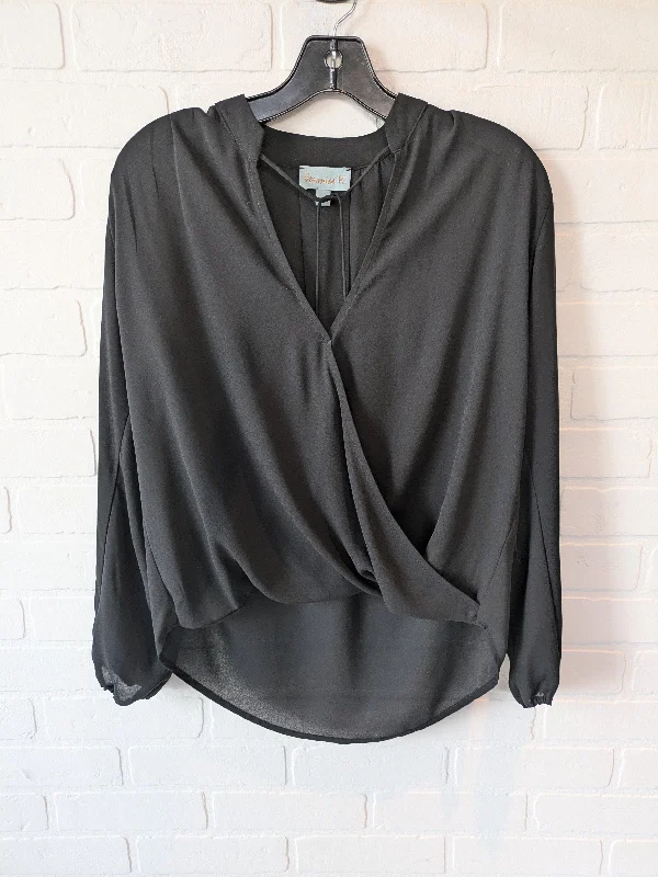 Black Top Long Sleeve Veronica M, Size Xs