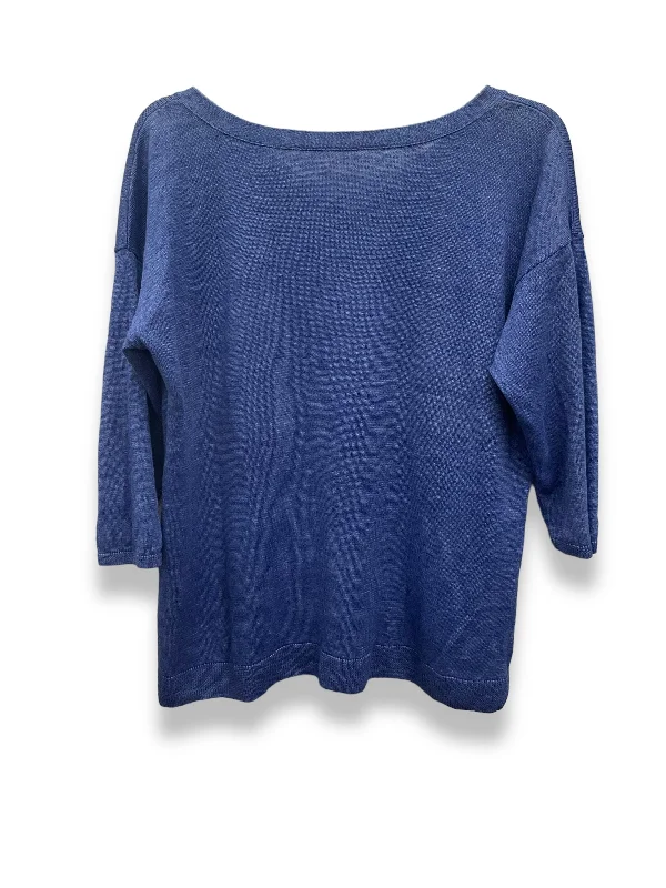 Blue Top Long Sleeve Talbots, Size Petite L