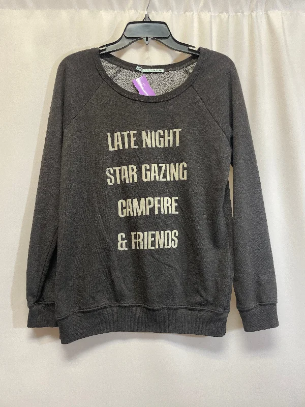 Grey Top Long Sleeve Maurices, Size S