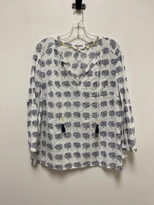 Navy Top Long Sleeve Boden, Size M