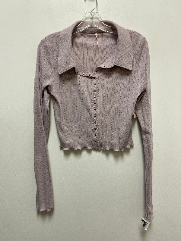 Purple Top Long Sleeve Free People, Size L