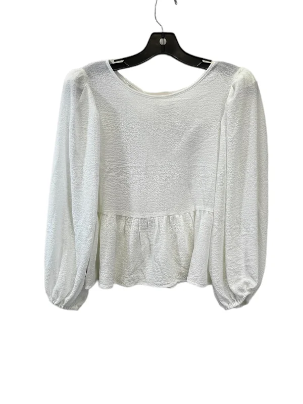 White Top Long Sleeve Express, Size Xs