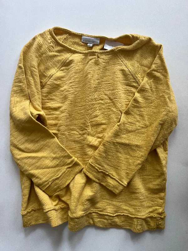 Yellow Top Long Sleeve Pure Jill, Size S